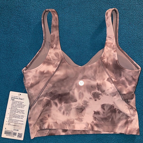 Lululemon Athletica Align Cropped Nulu Tank NWT Women’s Size 6 Light Support - Picture 1 of 7